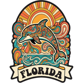 RETRO DOLPHIN Sticker