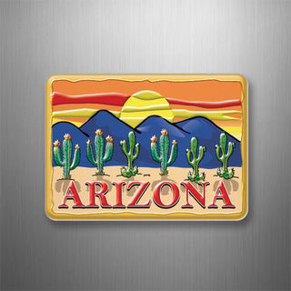 ARIZONA CACTUS SUNSET 3D Magnet