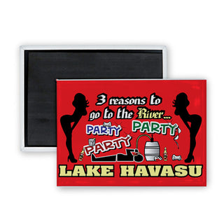 Lake Havasu 3 Reasons Rectangle Badge Magnet