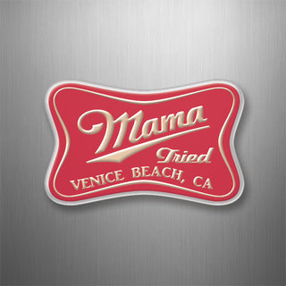 Venice Beach  CA   Mama Tried Squeezed Rectangle Shape 3D Magnet
