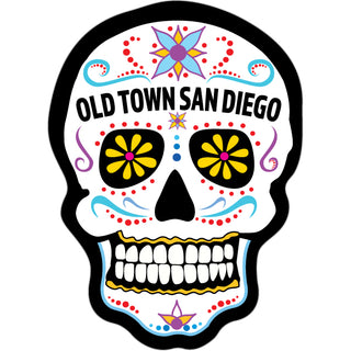 OLD TOWN SAN DIEGO WHITE SUGAR SKULL Sticker