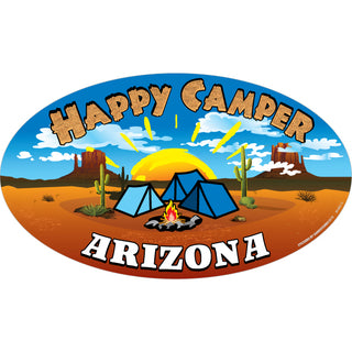 Arizona Happy Camper Desert Sticker