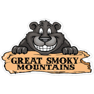 Great Smoky Mountains Smiling Bear Sticker