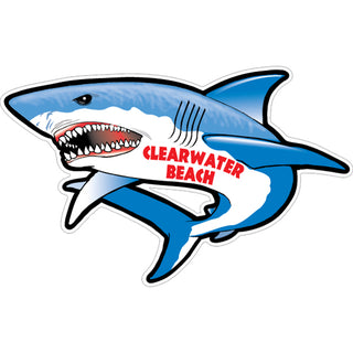 OK3 Clearwater Beach Full Shark Sticker
