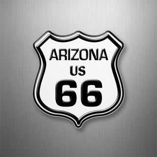 Arizona Black and White Shield 3D Magnet