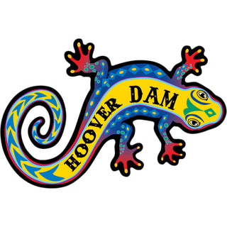 Hoover Dam   Colorful Gecko Sticker