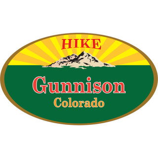 OK4 Gunnison CO Hike Oval Sticker