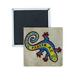 Parker  AZ Gecko (00005) Square Badge Magnet
