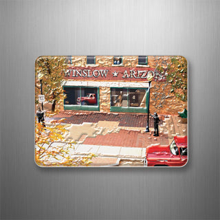 On The Corner   Standing on the Corner 3D Magnet