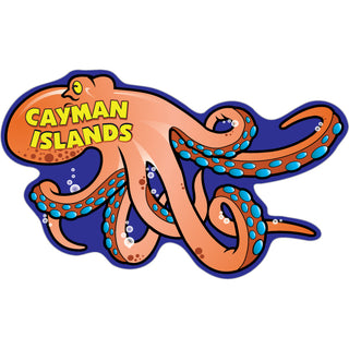 Cayman Islands B.W.I Octopus Sticker