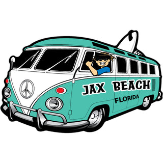 OK3 Jax Beach Florida Bus Corner View Sticker
