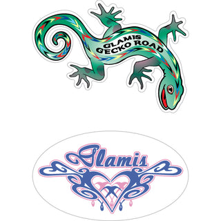 Glamis   Gecko & Tribal Heart Sticker