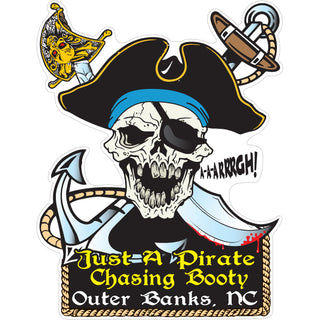 Outer Banks Just A Pirate Sticker