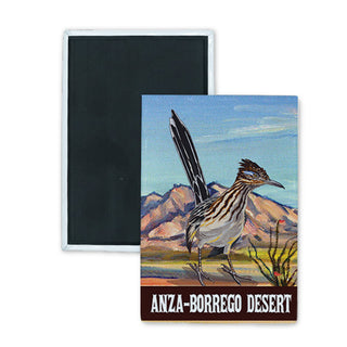 Anza Borrego Desert   Roadrunner Rectangle Badge Magnet
