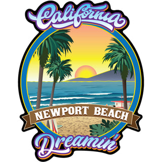Newport Beach  CA   California Dreamin' Sticker