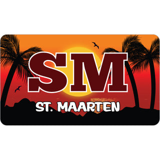 St. Maarten   Beach Sunset Sticker