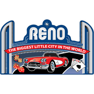 Reno   Classic Car Arch Sign Sticker