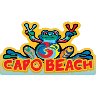 Capo Beach   Peace Frog Sticker