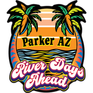 Parker River Days Ahead Colorful Palms Sticker
