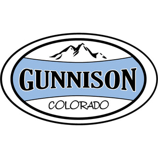GUNNISON CO BLUE OVAL Sticker