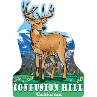 OK4 Confusion Hill  CA Buck Vertical Sticker