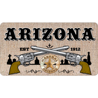 Arizona   Western Pistol Gravestones Sticker