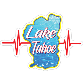 OK4 Lake Tahoe Heartbeat Sticker