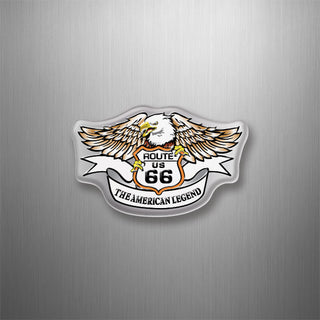 Route 66 Eagle Holding 3D Magnet