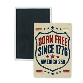 Born Free Badge Rectangle Badge Magnet