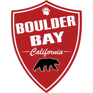 Boulder Bay Red Shield Sticker