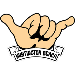 Huntington Beach  CA Hang Loose Hand Sticker