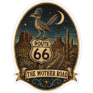 ROAD RUNNER DESERT NIGHT SCENE R66 MOTHER ROAD Sticker