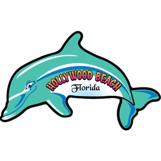OK3 Hollywood Beach FL Dolphin Sticker