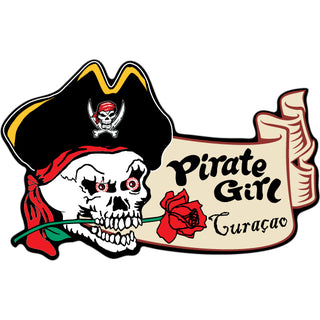 Cura�ao Pirate Girl Sticker