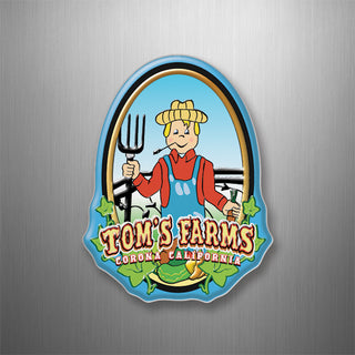 Toms Farms   Toms Farms Farmer 3D Magnet