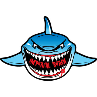 OK4 Imperial Beach  CA Shark Front View Sticker