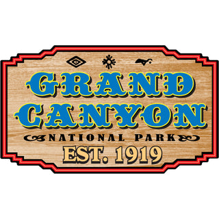 Grand Canyon Wood Sign Sticker