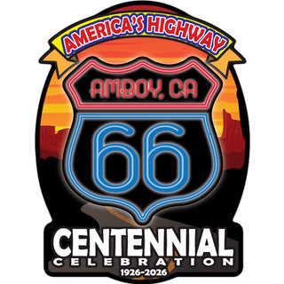AMBOY CA   America''s Highway Centennial Celebration Sticker