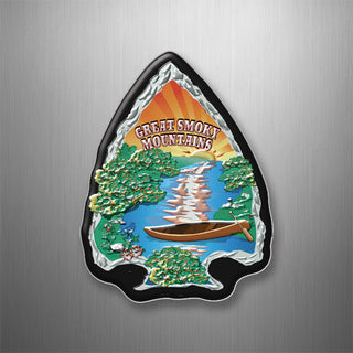 GREAT SMOKY MOUNTAINS CANOE ARROWHEAD 3D Magnet