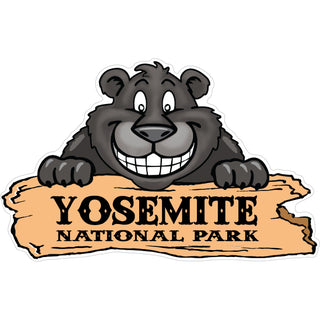 Yosemite National Park   Smiling Bear Sticker