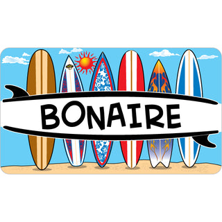 Bonaire   6 Surfboards Sticker