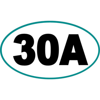 OK4 30A Euro Oval Paisley on White Background large Sticker