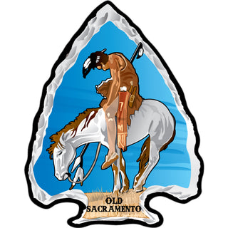 Old Sacramento Trail of Tears Arrowhead Sticker