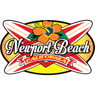 OK4 Newport Beach  CA Crossing Longboards (00183) Sticker