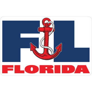 OK4 FLORIDA FL FAT LETTERS ANCHOR Sticker