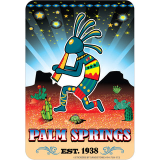 OK4 Palm Springs  CA Night Kokopelli est. 1938 (00738) Sticker