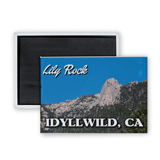 Idyllwild  CA   Lily Rock Photo Rectangle Badge Magnet