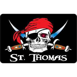St Thomas Pirate Sticker