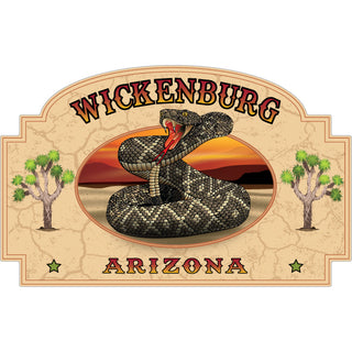 Wickenburg  Arizona   Arched Rattlesnake Sticker
