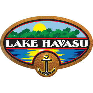 Lake Havasu   Anchor Lake & Sunset Sticker